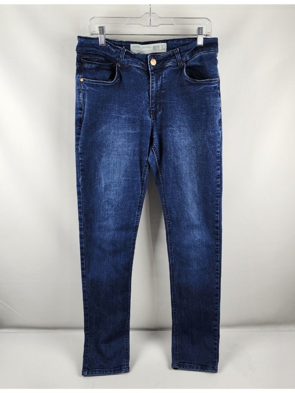 Barbell Apparel Jeans Mens 32x33 Blue Skinny Leg Denim